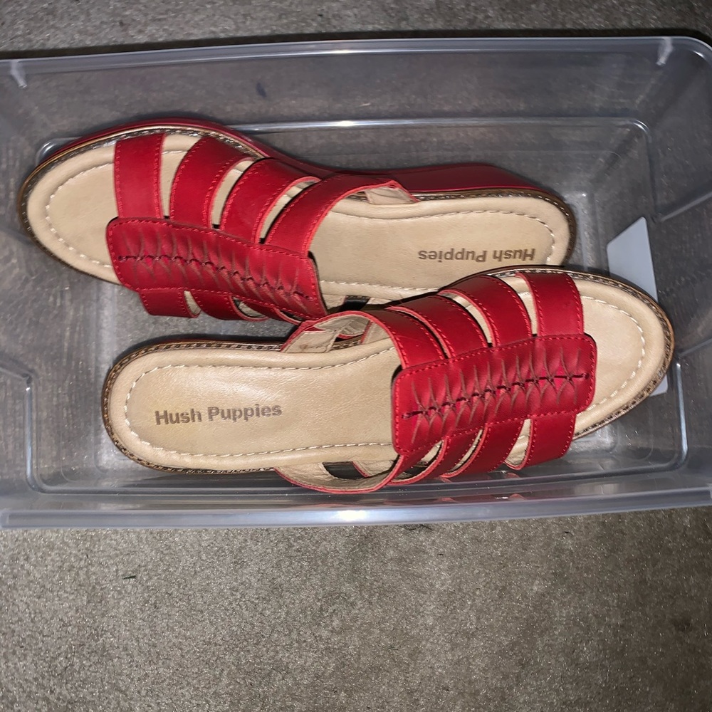 Red Summer Sandals